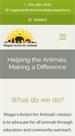 Mobile Screenshot of niagaraactionforanimals.org